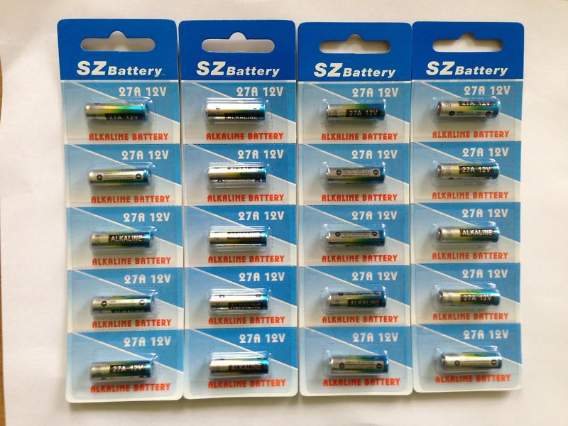 (image for) 4 X 5 =20 X ALKALINE BATTERIES 27A-C5 HIGH VOLTS 12V FOR CAR REM