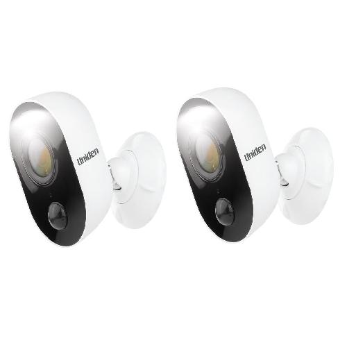 (image for) 2 X UNIDEN TWIN GUARDIAN APP CAM SPOTLIGHT + SMART SECURITY WIFI