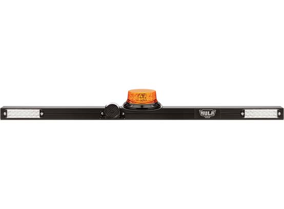 (image for) HULK 4X4 HU9770 MINEBAR 1275mm 12/24v W/AMBER LED BEACON, 97db A