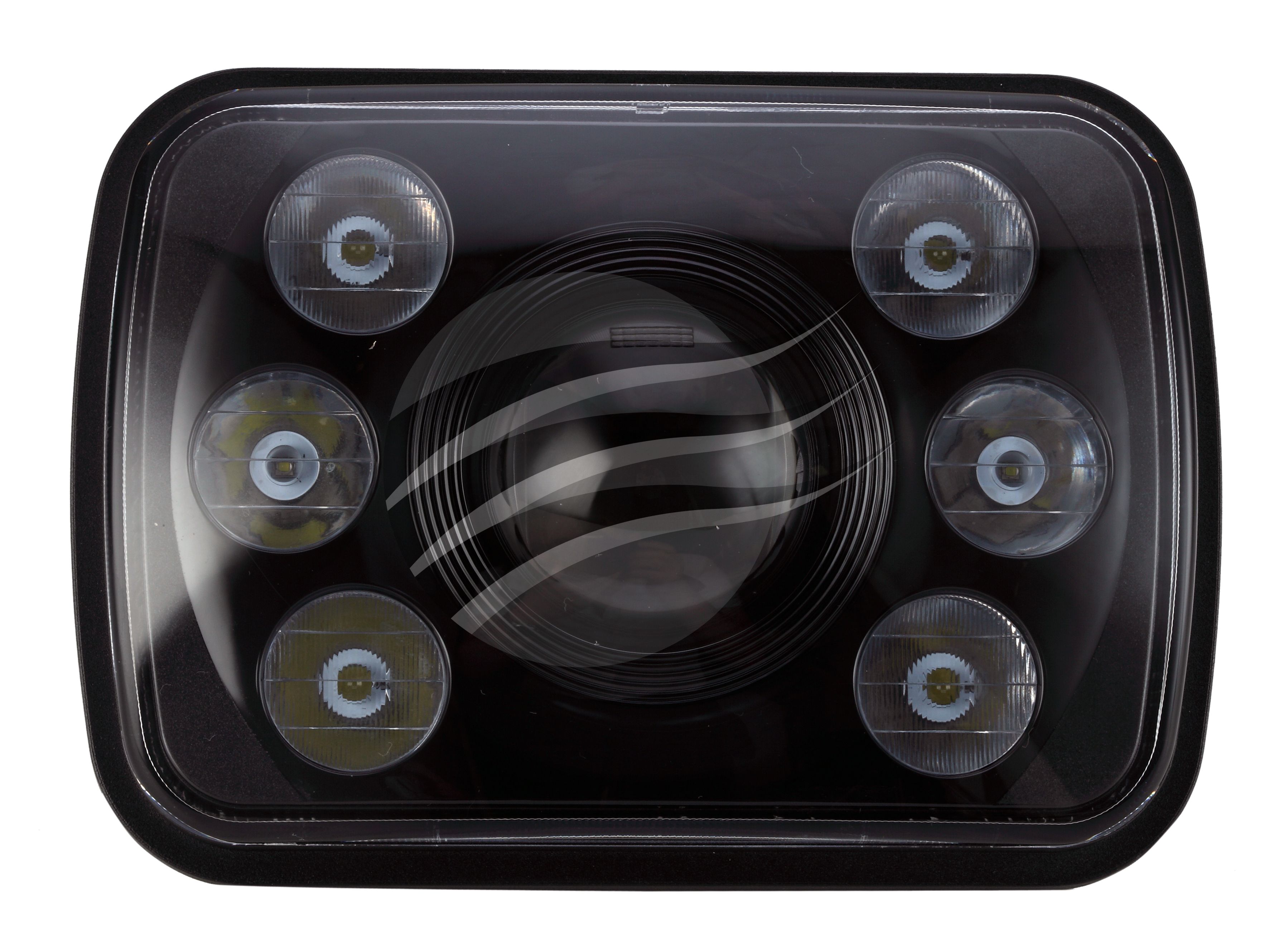 (image for) IGNITE IHL200SB 7"x5" LED H/LIGHT 9-36V HIGH / LOW BEAM BLACK FA