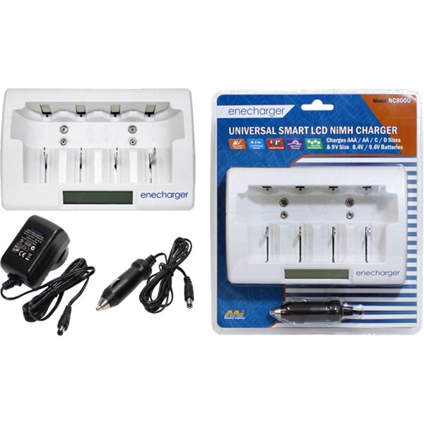 (image for) ENER NC800 REPLACES NC1500U FAST CHARGER AA AAA C D CELLS