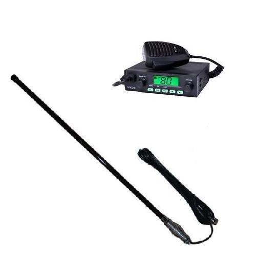 (image for) ORICOM UHF028 80 CHANNEL 5 WATT RADIO + AXIS CH5T BLACK FIBREGLA