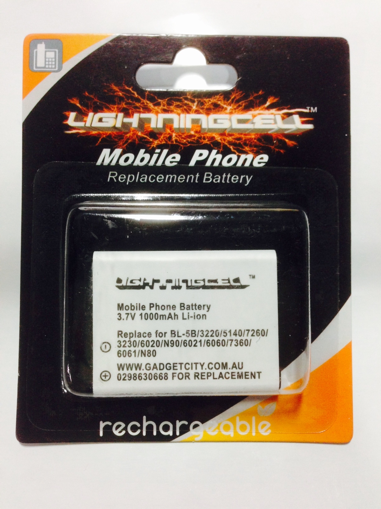 (image for) NOKIA BL5B REPLACEMENT MOBILE PHONE BATTERY