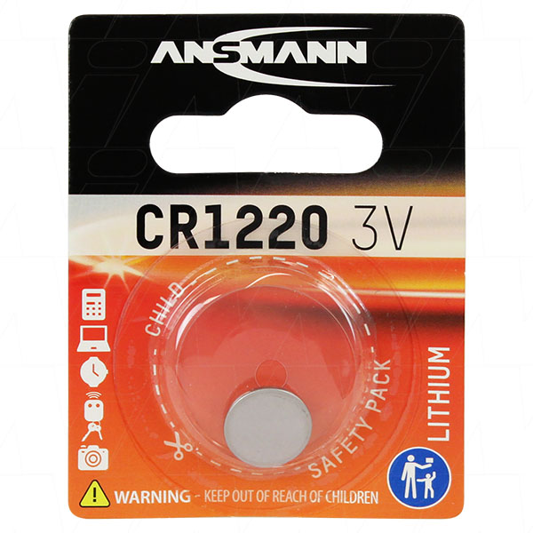 (image for) 1X4X5=20 LITHIUM COIN CELL BUTTON BATTERY CR1220