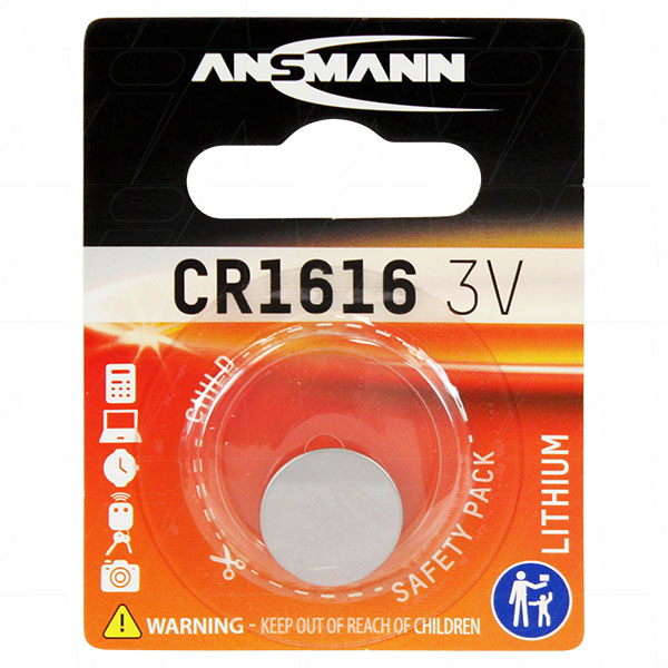 (image for) 4X5=20 LITHIUM COIN CELL BUTTON BATTERY CR1616 ECR1616