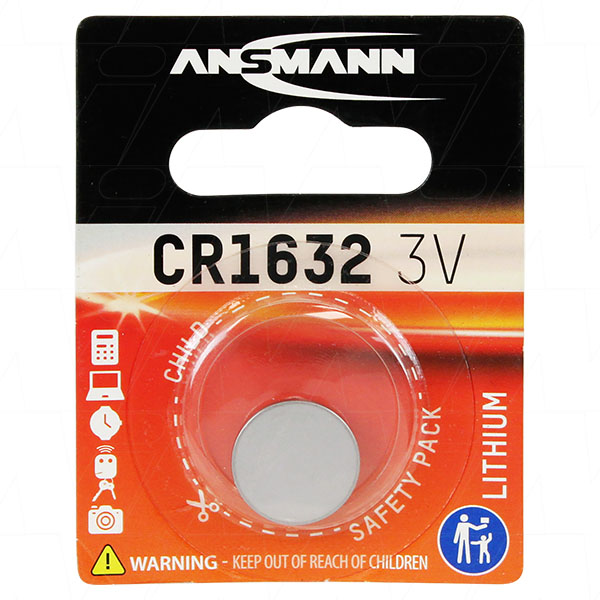 (image for) 4X5=20 LITHIUM COIN CELL BUTTON BATTERY CR1632 ECR1632