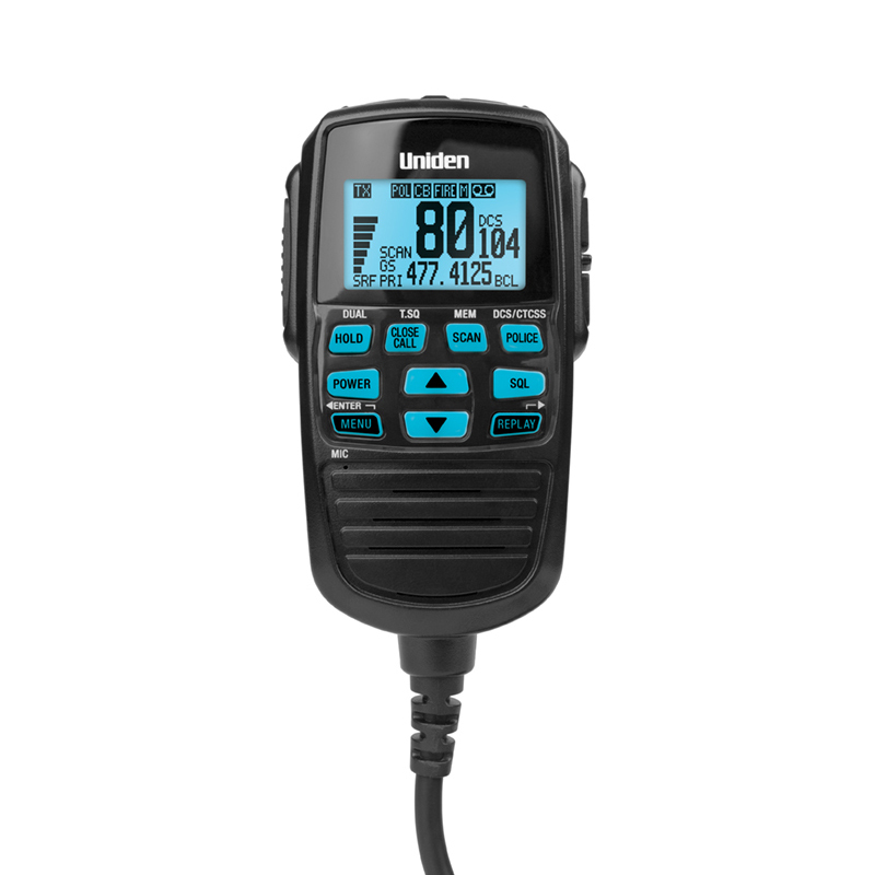(image for) Uniden RM880 LCD Speaker Microphone for UH8080, UH8070, UH8055