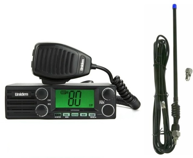 (image for) UNIDEN UH5050 H/DUTY 12V & 24V 5W UHF RADIO+AXIS CH300 FLEXI B