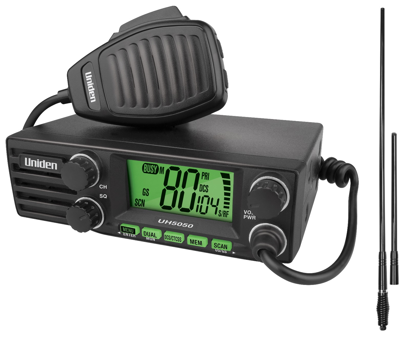 Modal Additional Images for Uniden UH5050 NB 5w Din Mount Size Uhf Vehicle Radio 12/24v 80ch