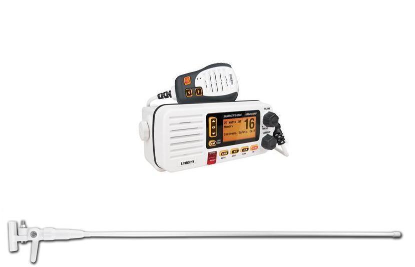 (image for) UNIDEN UM455VHF MARINE RADIO + AXIS MFV3 MARINE DIPOLE VHF ANTEN