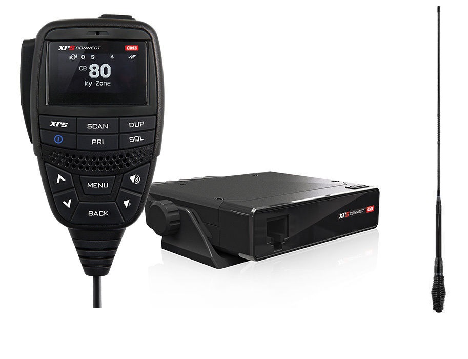 (image for) GME XRS CONNECT XRS-330CTP 5W 80CH+AE4018BK1 FULL BLACK 6.6DBi